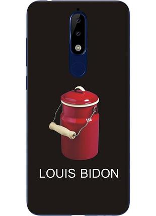 Антибендовый силіконовий чохол для nokia 5.1 2018 з картинкою louis bidon