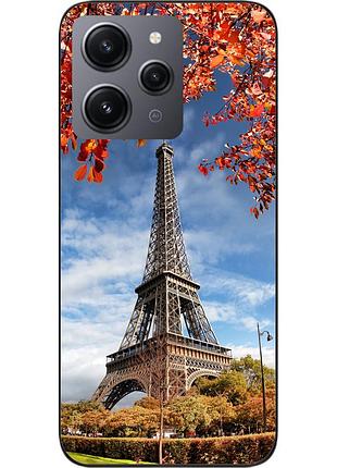 Бампер силиконовый чехол для xiaomi redmi 12 с картинкой башня