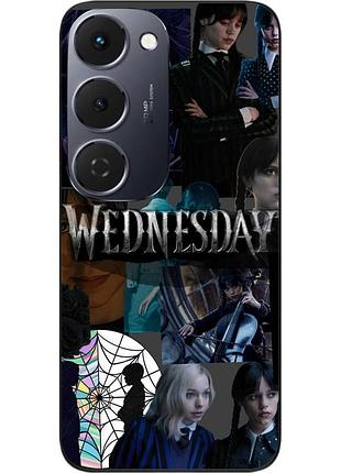 Чохол силіконовий epik для tecno spark 40 pro plus (km7) з малюнком wednesday таємниця