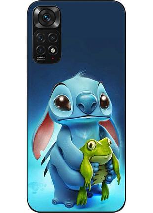 Силиконовый чехол бампер для xiaomi redmi note 11 / note 11s с картинкой стич
