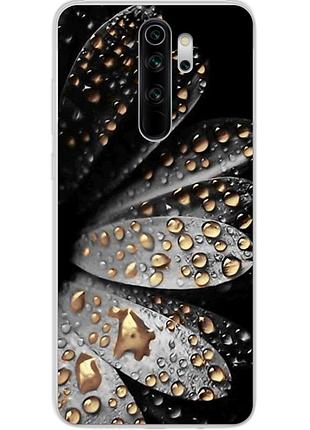 Силиконовый чехол для xiaomi redmi note 8 pro с картинкой цветок