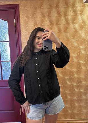 Сорочка руюашка з коміром стійкою zara zebra і гарними ґудзиками
