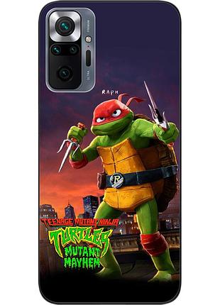 Силіконовий чохол epik для xiaomi redmi note 10 pro з картинкою черепашки-ніндзя рафаель