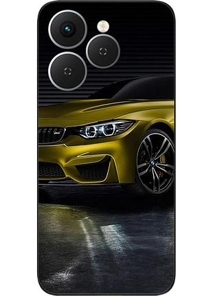 Силіконовий чохол epik для tecno spark 40 (km5n) з принтом жовта машина