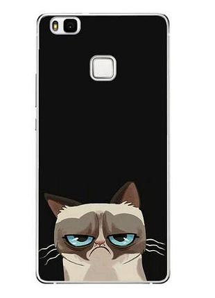 Чохол з картинкою (силікон) для huawei p9 lite котяра