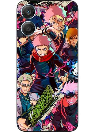 Чехол силиконовый epik для motorola g06 с рисунком jujutsu kaisen команда магов