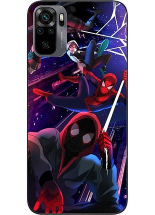 Силіконовий чохол epik для xiaomi redmi note 10 з картинкою павук через посічені
