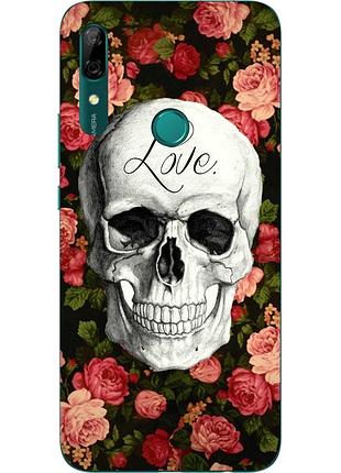 Бампер силіконовий чохол для huawei p smart z з картинкою череп