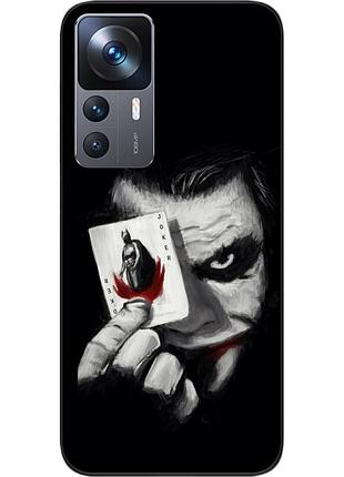 Силиконовый чехол epik для xiaomi 12t / 12t pro с картинкой джокер с картой