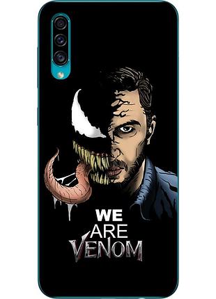 Бампер силиконовый чехол для samsung a30s galaxy a307f с картинкой веном