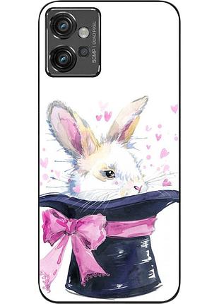 Чехол силиконовый epik для motorola moto g32 с картинкой кролик