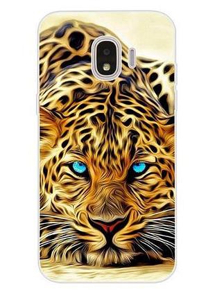 Бампер силіконовий чохол для samsung j4 2018 galaxy j400 з картинкою гепард