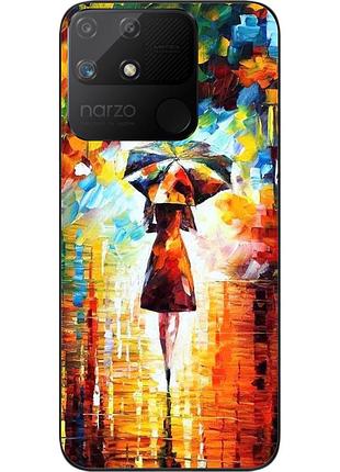 Силиконовый чехол epik для realme narzo 50a с картинкой прогулка