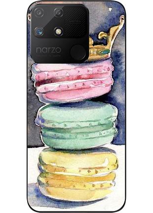 Оригинальный чехол epik для realme narzo 50a с картинкой пирожное