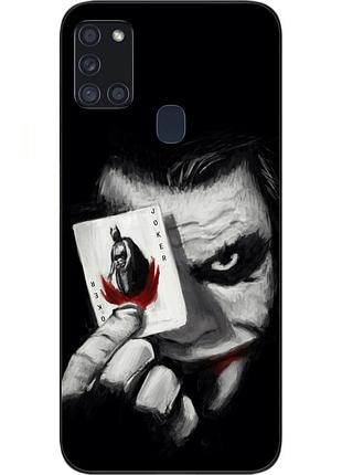 Силиконовый чехол с картинкой для samsung a21s galaxy a217f джокер