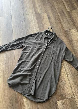 Рубашка удлиненная zara