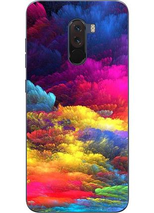 Чехол силиконовый для xiaomi pocophone f1 с картинкой сказочное небо