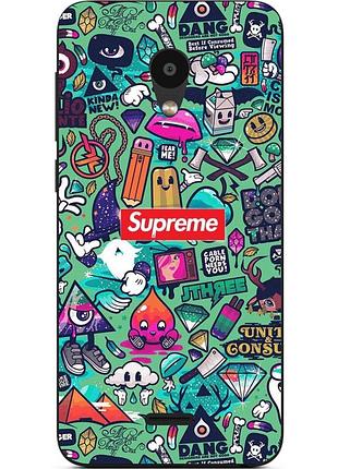 Чохол бампер для meizu c9 з принтом креатив supreme