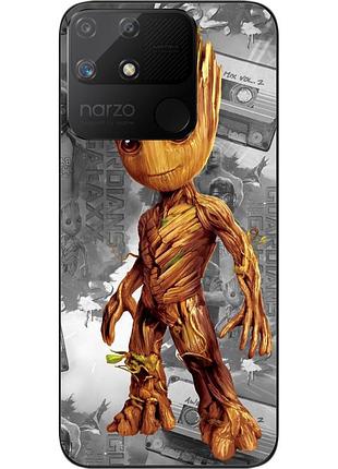 Силиконовый чехол epik для realme narzo 50a с картинкой малыш грут