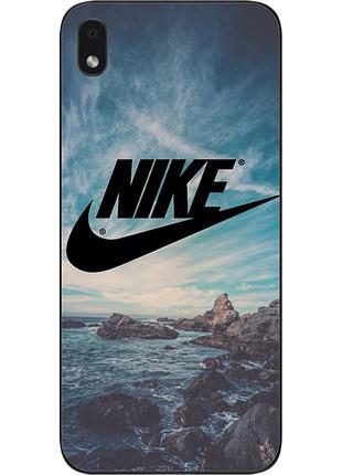 Силиконовый чехол для samsung galaxy a01 core a013f с картинкой логотип nike