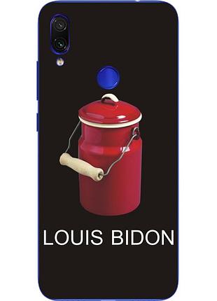 Антибрендовый силиконовый чехол для xiaomi redmi note 7 с картинкой louis bidon