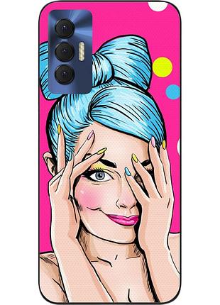 Силіконовий чохол для tecno spark 8p з картинкою