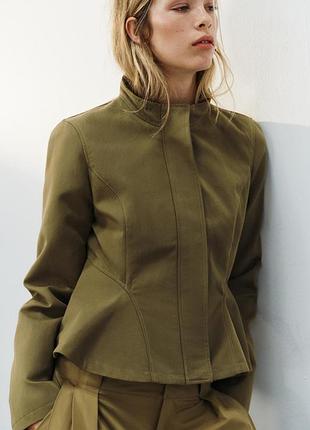 Куртка з баскою zara розмір xxl