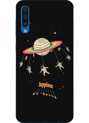 Силіконовий чохол для samsung galaxy a50 2019 a505f з картинкою карусель космічна