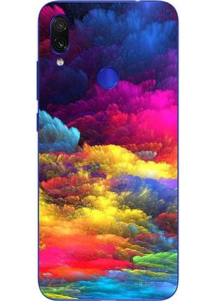Силіконовий чохол для xiaomi redmi 7 з картинкою барвисте небо