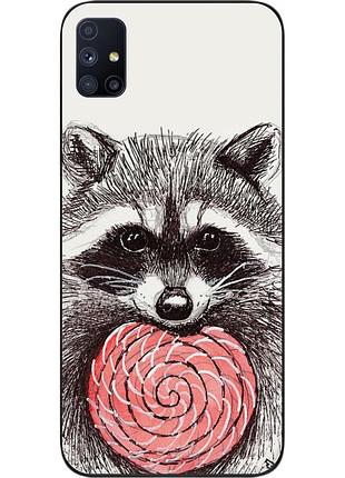 Силіконовий чохол для samsung m51 galaxy m515f з картинкою єнот