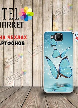 Оригінальний чохол для doogee x9 mini з картинкою три метелики