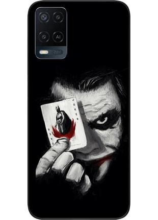 Силиконовый чехол для oppo a54 с картинкой джокер с картой