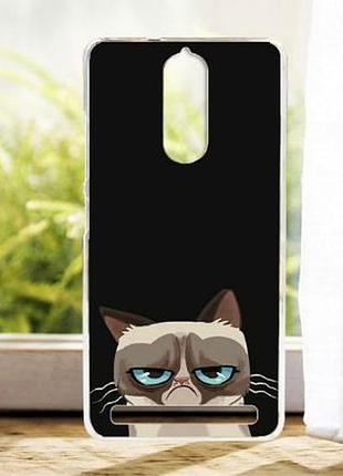 Эксклюзивный бампер с картинкой для lenovo a7020 / vibe k5 note котяра