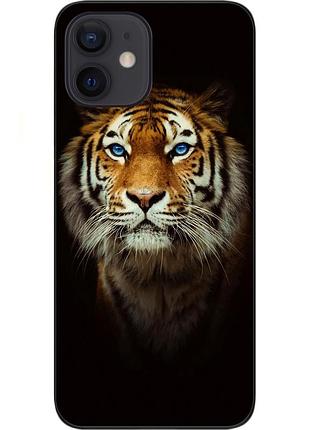 Силіконовий чохол для iphone 12 mini з картинкою тигр