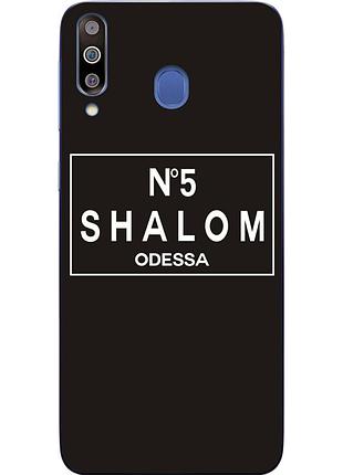 Антибрендовый силиконовый чехол для samsung m30 2019 galaxy m305 с картинкой shalom №5 odessa