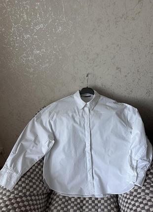 Бавовняна сорочка оверсайз zara