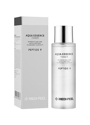 Эссенция-тонер омолаживающая с комплексом пептидов peptide 9 aqua essence toner medi-peel, 250 мл