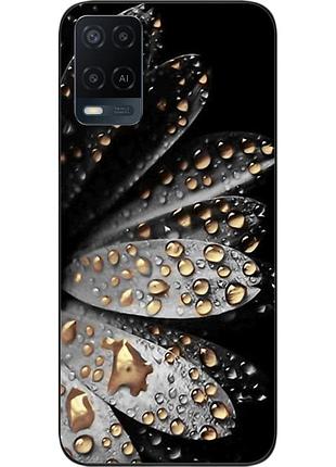 Силиконовый чехол для oppo a54 с картинкой цветок