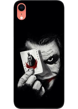 Силиконовый чехол для iphone xr с картинкой джокер с картой