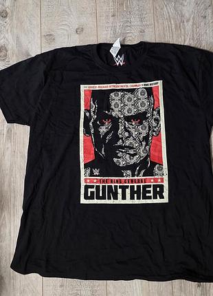 Черная мужская футболка реслера wwe гюнтер (gunther)