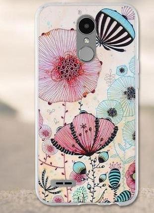 Чохол з картинкою (силікон) для lg k10 2017 / m250 маки