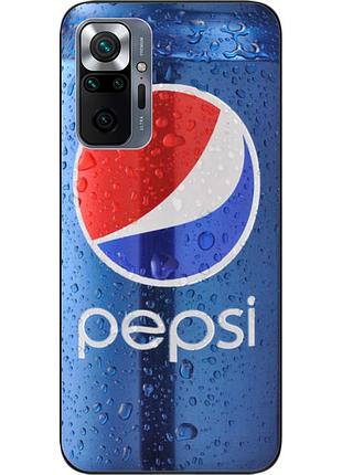 Силіконовий чохол для xiaomi redmi note 10 pro з картинкою pepsi