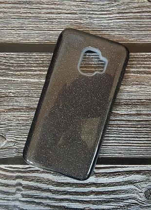 Чохол з блискітками shine для samsung j2 core j260 galaxy 2018 чорний силікон