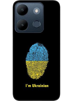 Силиконовый чехол epik для infinix smart 7 с картинкой отпечаток