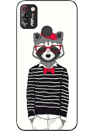 Оригінальний чохол для tecno pop 4 pro з картинкою стиляга