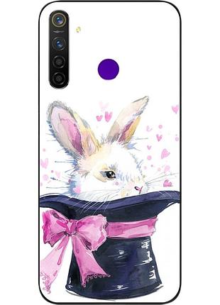 Чохол силіконовий для realme q з картинкою кролик