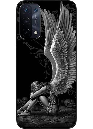 Оригинальный чехол epik для oppo a54 5g с картинкой ангел
