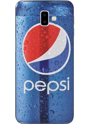 Бампер силіконовий чохол для samsung galaxy j6 plus 2018 з картинкою pepsi