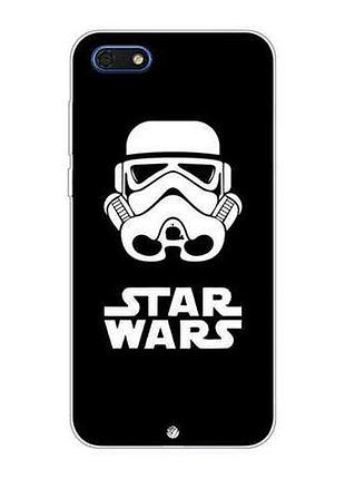 Чехол бампер с картинкой (силикон) для huawei y5 2018 star wars