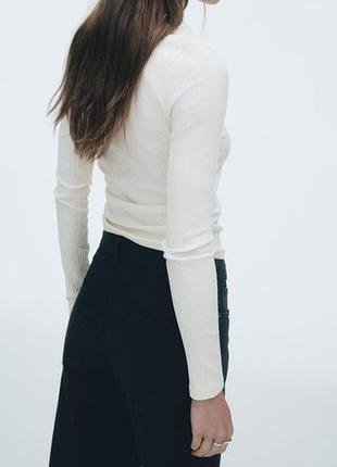 Лонг h&m жіночий молочний 2